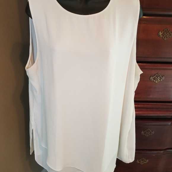 Chico's Tops - CHICOS Cream Sleeveless top SIZE 3